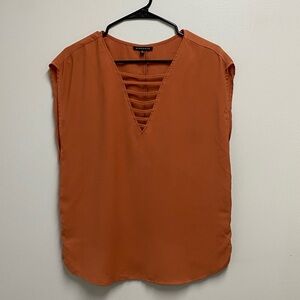 Orange Sleeveless Top
